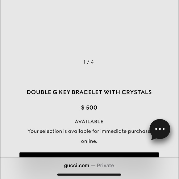 Gucci double g key bracelet with crystals - Picture 4 of 4